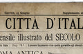 Vintage Italian Newspaper, Roma Antica Colosseo Full Cover, Circa 1887 Old Italian Newspaper, Rome Print, Rome Italy, Gladiator Print