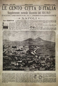 Vintage Italian Newspaper, Napoli Vintage Cover, Circa 1887 Old Italian Newspaper, Italian Decor, Italian Art, Rome Poster, Roma Print