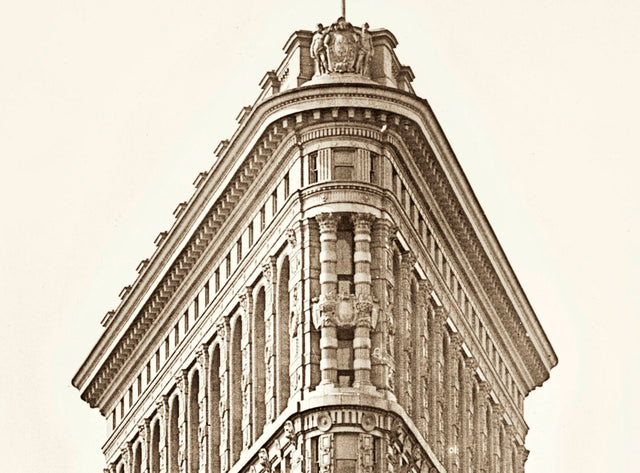 Flatiron Building, New York City, Vintage Architecture NYC, Flat Iron Building, Vintage Flatiron, Skyscraper Photos, Building Print, NYC Art