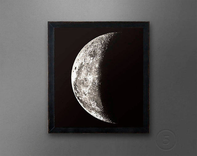 1896 MOON PHOTOGRAVURE PRINT 5, Moon Phase Photo, Moon Art, Lunar Phases, Half Moon, Crescent Moon, Lunar Moon, Night Sky, Astronomy Print