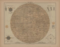 ANTIQUE LUNAR MAP, Moon Map, Lunar Surface, Map of the Moon, Rustic Map, Old Map, Astronomy Map, Scientific Illustration, Antique Print