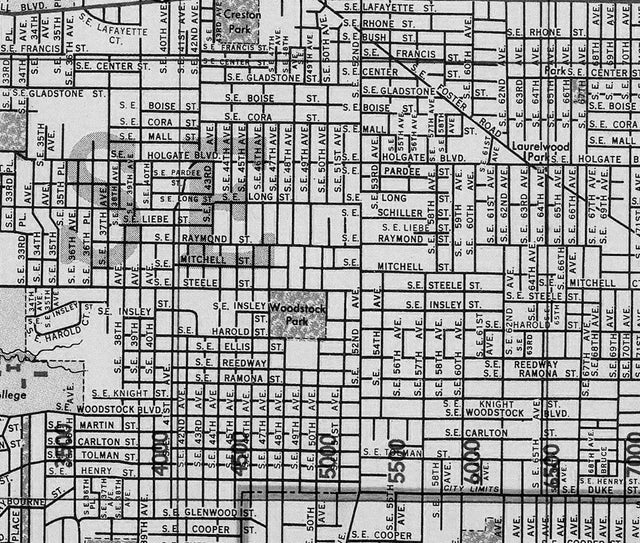 PORTLAND OREGON City Map - Vintage Portland - Street Map of Portland USA - Old Map of Portland - Big Map of Portland - Downtown Portland Map