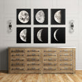 1896 MOON PHOTOGRAVURE PRINTS, Astronomy Prints, Moon Prints, Moon Phases, Phases of the Moon, Moon Map, Lunar Phases, Lunar Art