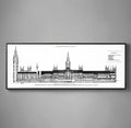 BIG BEN, BRITISH Parliament Plans, Westminster Palace, Elizabeth Tower, Big Ben Blueprints, London Architecture, London Art, London Print