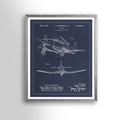 VINTAGE PATENT TRAVEL Art: 1945 Airplane, Blueprint Patent Print, Aviation Decor, Airplane Art, Gift for Pilot, Pilot Gift. Aeronautical Art