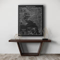 MELBOURNE CITY MAP : Vintage Melbourne Australia - Map of Melbourne - Melbourne Street Map - Detailed Map of Melbourne - Melbourne Wall Map