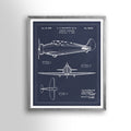 VINTAGE PATENT TRAVEL Art: 1933 Airplane, Blueprint Patent Print, Aviation Art, Airplane Print
