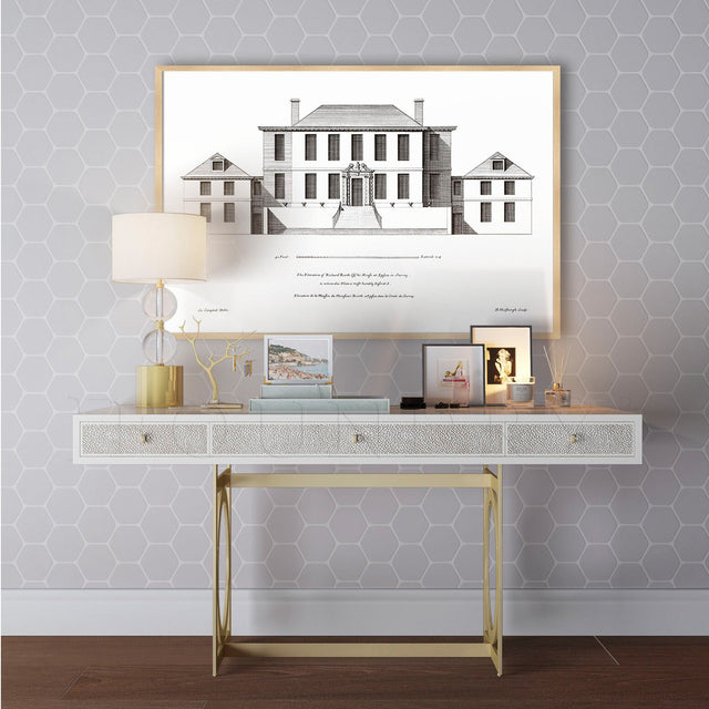 18TH C. ENGLISH TOWNHOUSE 4 - Classic Architecture - Architecture Plan - Housewarming Gift- Colen Campbell - Wall Art - English Architecture