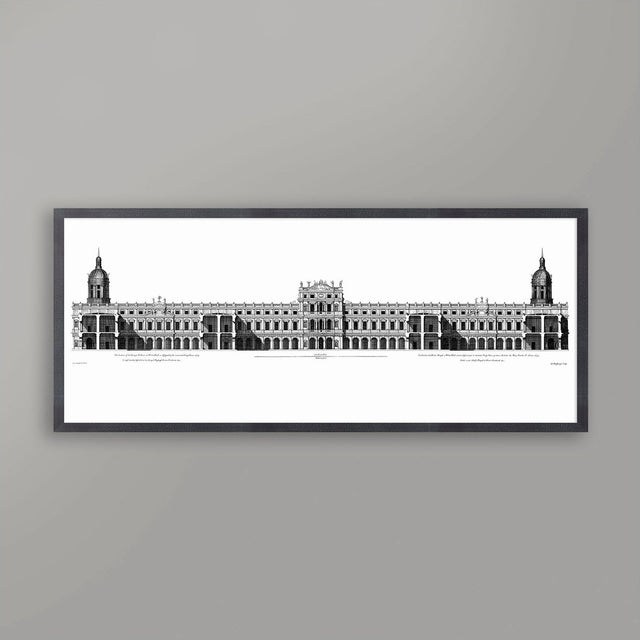 18TH C. PALACE ELEVATIONS #3 - Vintage British Architecture - Whitehall Palace - Vitruvius Britannicus - English Art - British Decor
