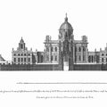 18TH C. PALACE ELEVATIONS #1 - Vintage English Architecture - Castle Howard - Vitruvius Britannicus - English Art - British Decor, Blueprint