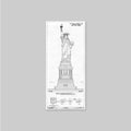 Statue of Liberty Blueprint Wall Art- Vintage NYC - Lady Liberty Blueprint - Architecture - Statue of Liberty Print - NYC Art - Wall Decor