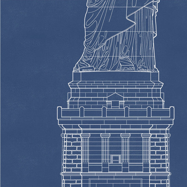 Statue of Liberty New York - Vintage Architecture - Lady Liberty Poster - Gustave Eiffel - French Architecture - New York City - Wall Print