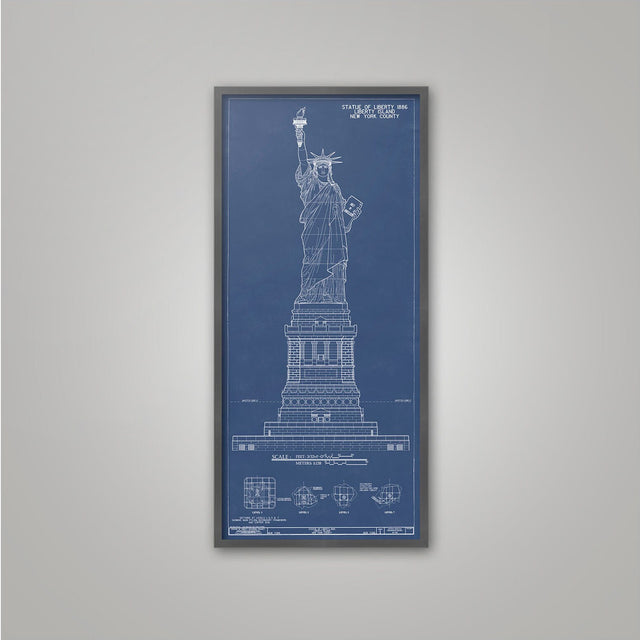 Statue of Liberty New York - Vintage Architecture - Lady Liberty Poster - Gustave Eiffel - French Architecture - New York City - Wall Print