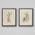 Vintage Statue Figure Drawings Collection - Statue Art Prints - Antique Engravings - Classical Engraving Art - Figure Art - Vintage Wall Art