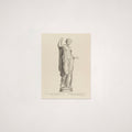 Figure Engraving Art #6 - 17th C. French Art - Antique Wall Art - Classical Decor - Female Statue Art - Gallery Wall Art - Colonial Wall Art