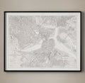 20TH C. NAUTICAL SURVEY MAP - Boston Harbour, Boston, Massachusetts, New England, Beantown, Nautical Guide, Nautical Map, Old Map, Retro Art