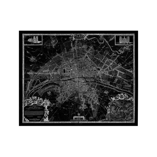 1672 PLAN de PARIS Map - Foundry