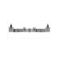 18TH C. PALACE ELEVATIONS #2 - Royal Palace at Whitehall Elevation - Foundry