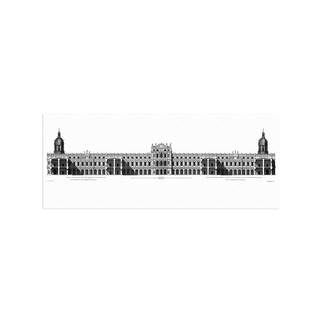18TH C. PALACE ELEVATIONS #3 - Royal Palace at Whitehall Section - Foundry