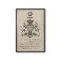 18th Century ENGLISH ARMORIAL ENGRAVING #02 - MANNERS CREST - Foundry