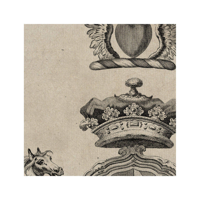 18th Century ENGLISH ARMORIAL ENGRAVING #08 - DOUGLAS CREST - Foundry