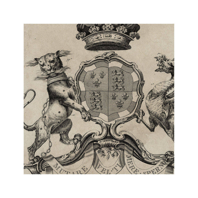 18th Century ENGLISH ARMORIAL ENGRAVING #17 - SOMERSET CREST - Foundry
