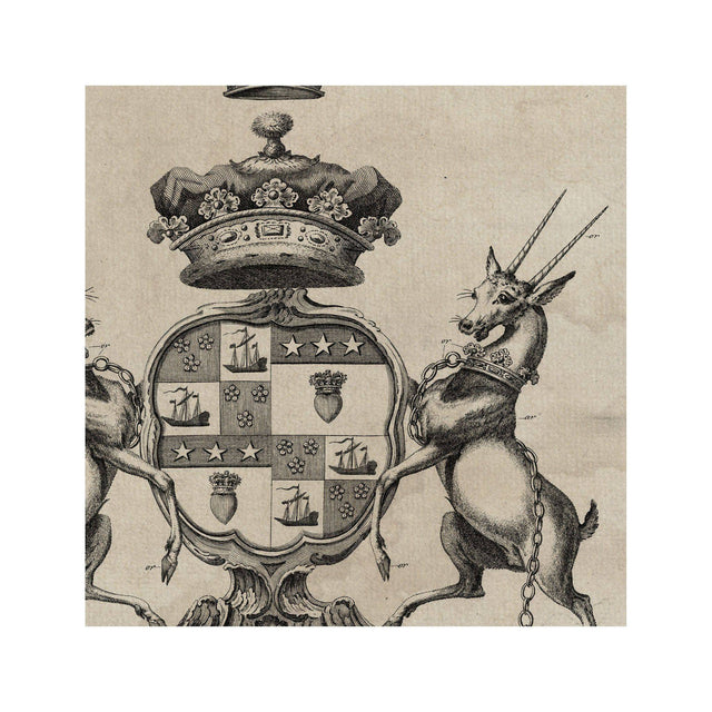 18th Century ENGLISH ARMORIAL ENGRAVING #18 - HAMILTON CREST - Foundry