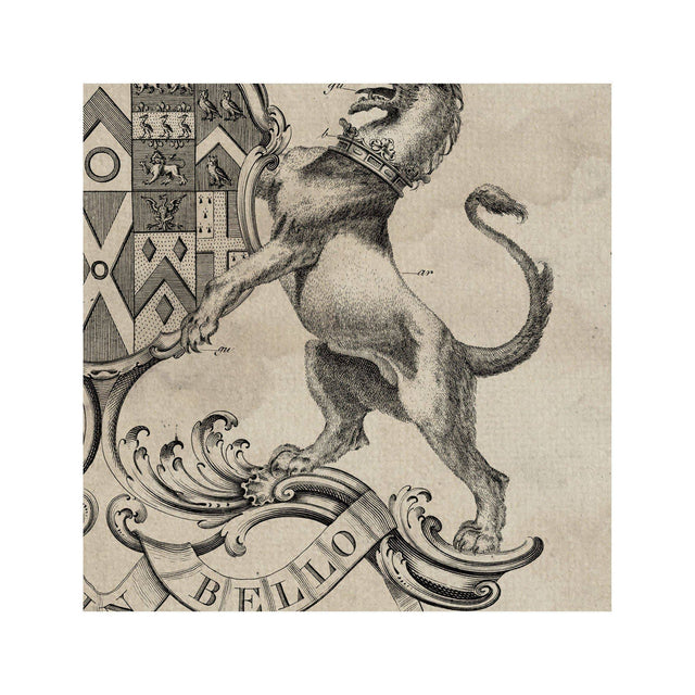 18th Century ENGLISH ARMORIAL ENGRAVING #22 - OSBORNE CREST - Foundry