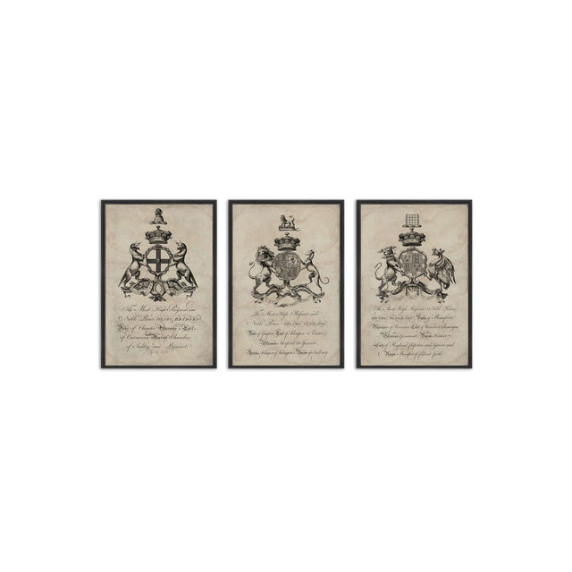 18th Century ENGLISH ARMORIAL ENGRAVING Collection - Foundry