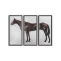 1928 ROYAL ASCOT THOROUGHBRED - LORD DENVER - Triptych - Foundry