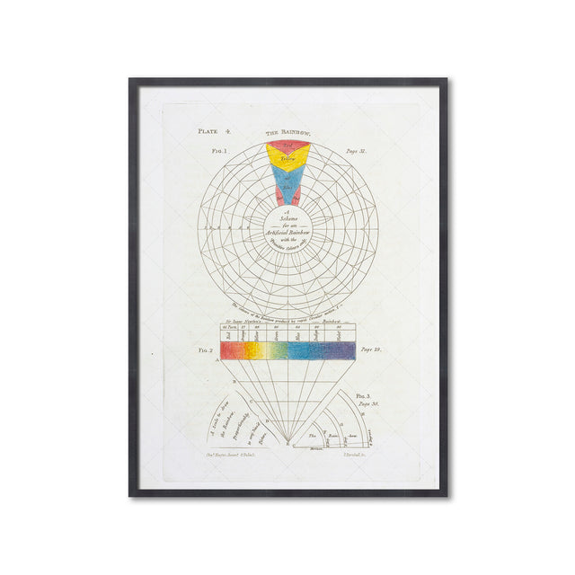 HAYTER'S COLOR THEORY - Plate 4 - "The Rainbow" - Foundry