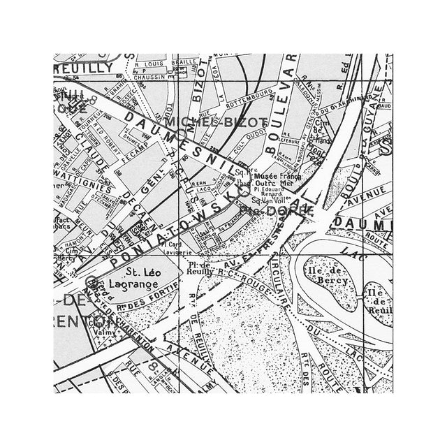 PARIS Map - 12th Arrondissement - REUILLY - Foundry