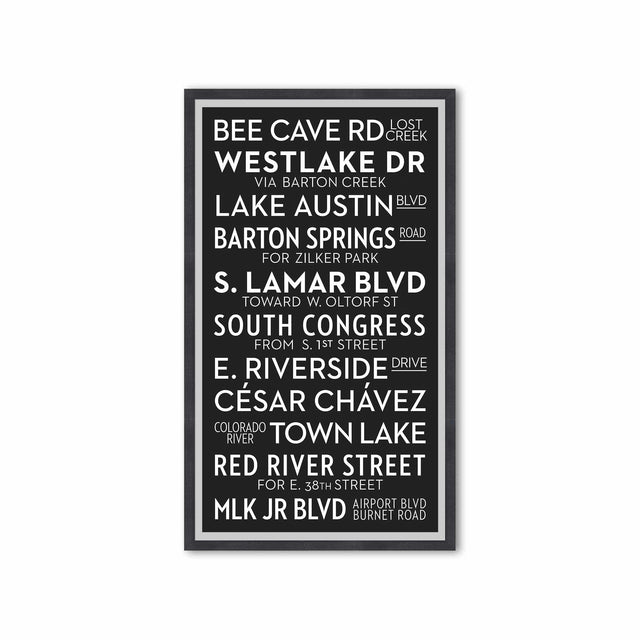AUSTIN TEXAS Bus Scroll - BEE CAVE ROAD - Foundry
