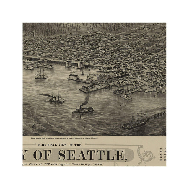 BIRD'S EYE VIEW of the CITY of SEATTLE - Foundry