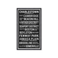 BOSTON MASSACHUSETTS Bus Scroll - CHARLESTOWN - Foundry