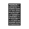 BOSTON MASSACHUSETTS Bus Scroll - WASHINGTON STREET - Foundry