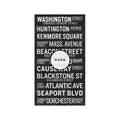 BOSTON MASSACHUSETTS Bus Scroll - WASHINGTON STREET - Foundry