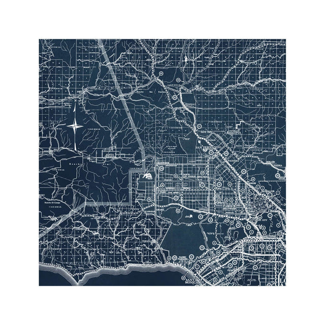 CALIFORNIA - LOS ANGELES Map - Foundry