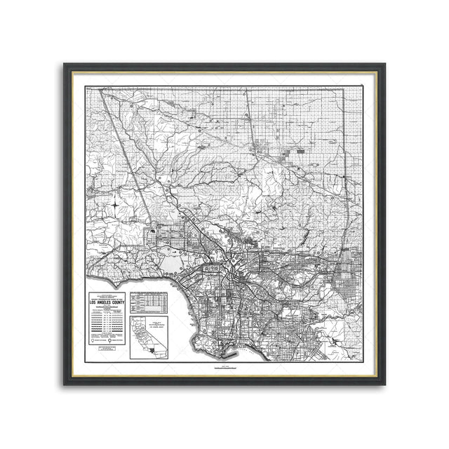 CALIFORNIA - LOS ANGELES Map - Foundry