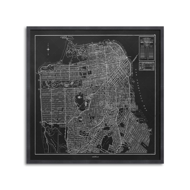 CALIFORNIA - SAN FRANCISCO Map - Foundry