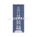 CAPE HENRY LIGHTHOUSE Blueprint - SECTION - Foundry