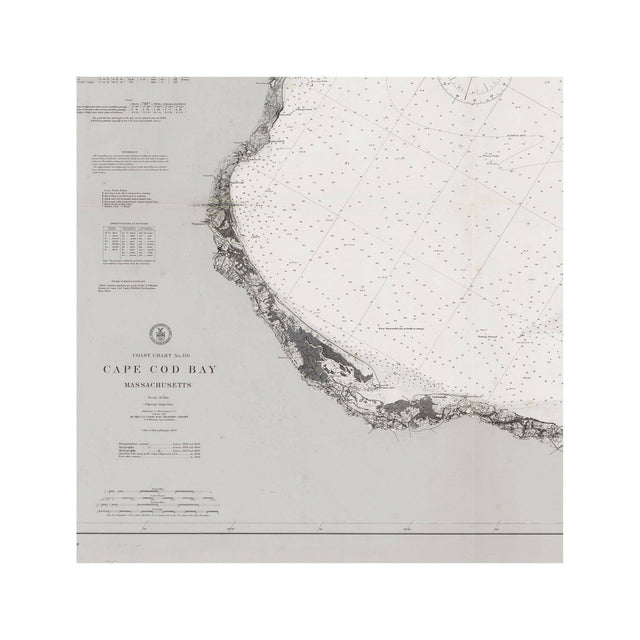Coast Chart No. 110 - CAPE COD BAY - Foundry