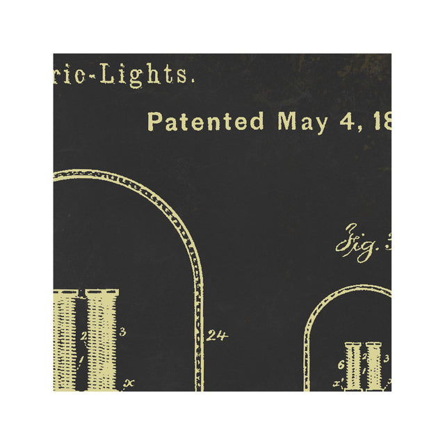 EDISON LIGHT BULB Patent #3 - Foundry