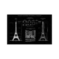 EIFFEL TOWER  - ELEVATION, DIAGRAMMES, EMPLACEMENT A L'EXPOSITION - Foundry