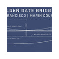 GOLDEN GATE BRIDGE - 1937 Profile + Elevation - Foundry