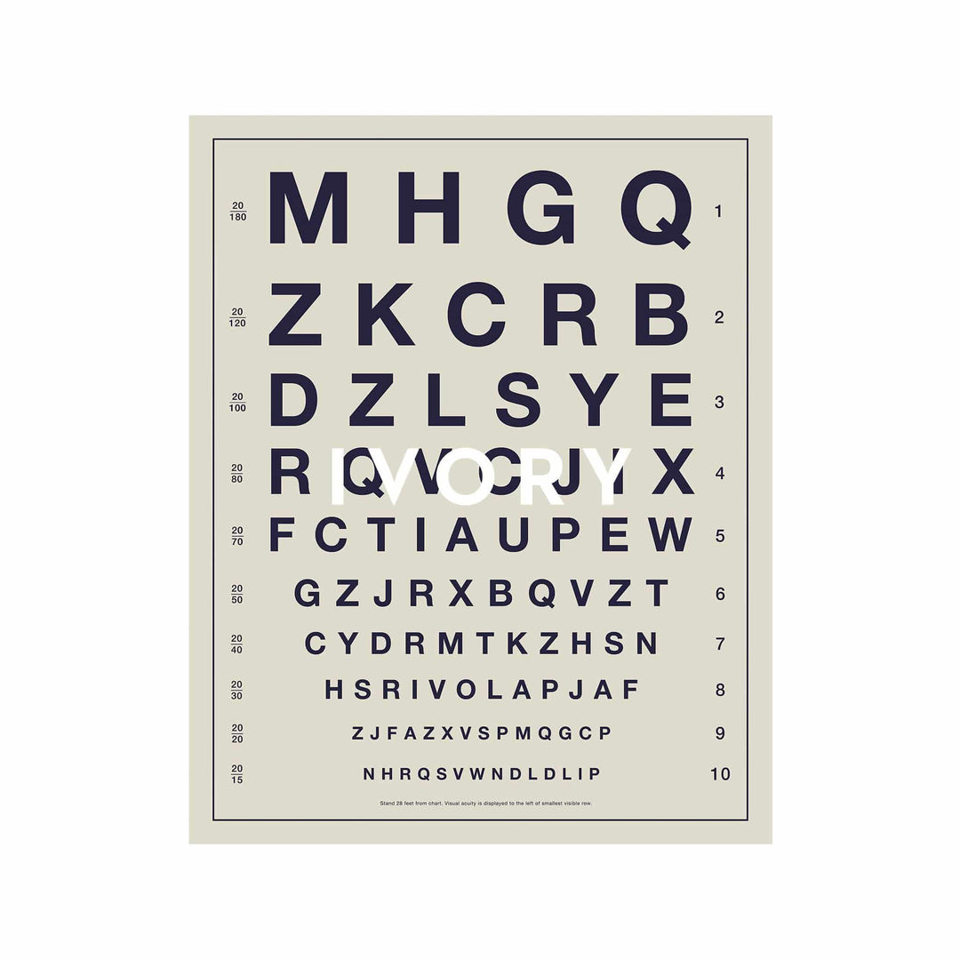 Herman Snellen Eye Chart with Letters – Foundry