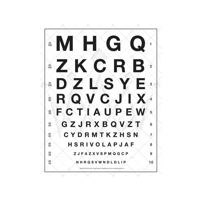 Snellen Eye Chart, paper