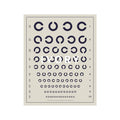 HERMAN SNELLEN "TUMBLING Cs"  Eye Chart - Foundry