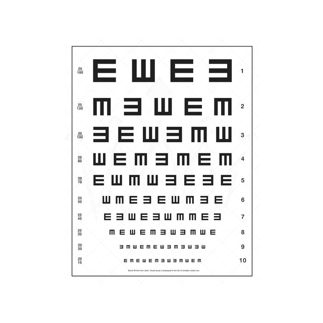 Herman Snellen Tumbling E's Eye Chart – Foundry