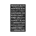 HOUSTON TEXAS Bus Scroll - HEIGHTS BLVD - Foundry
